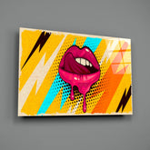 Lip Glass Wall Art.