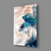 Abstract Flower Glass Wall Art.