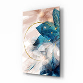 Abstract Flower Glass Wall Art.