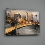 City Glass Wall Art.