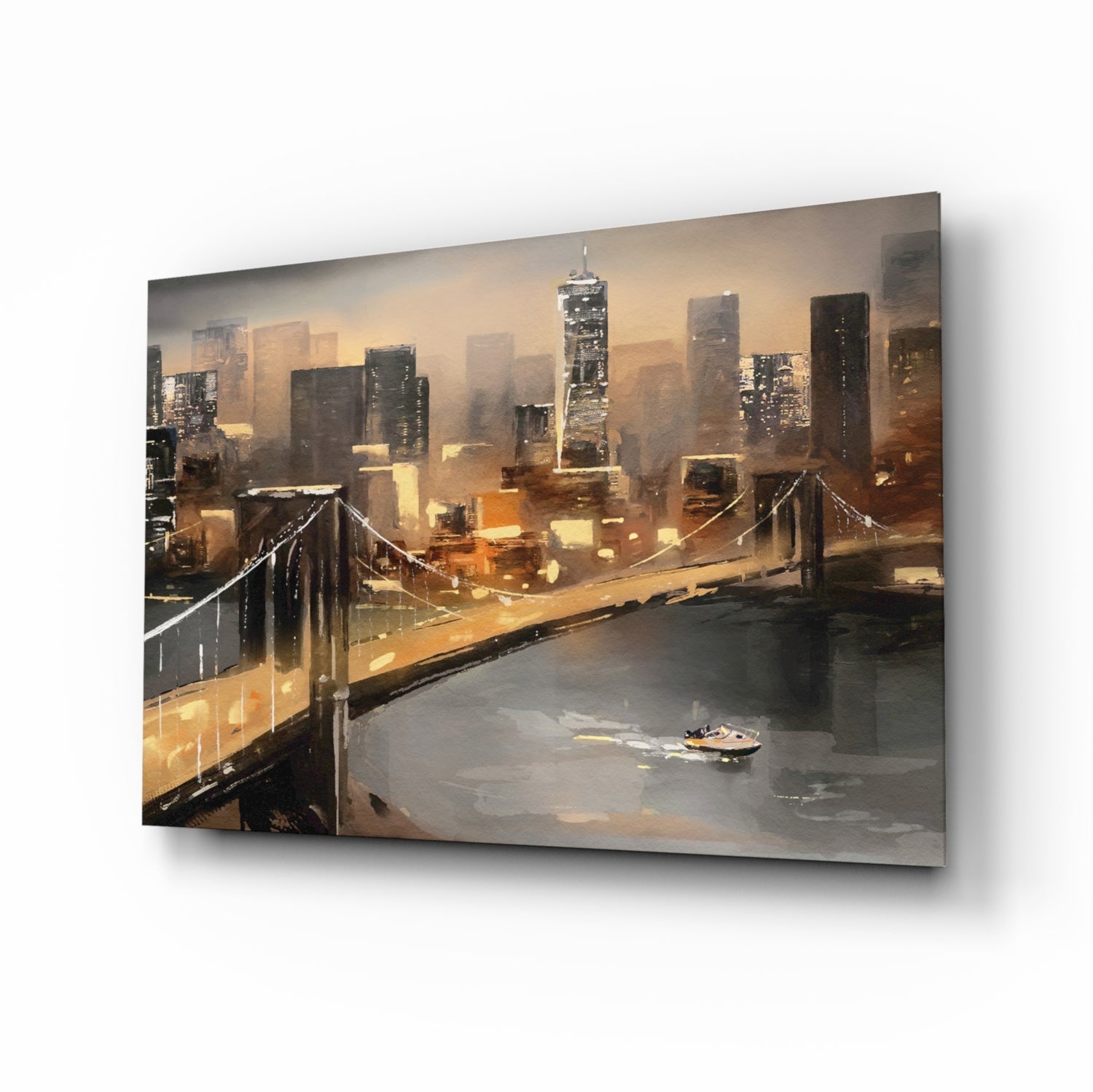 City Glass Wall Art.