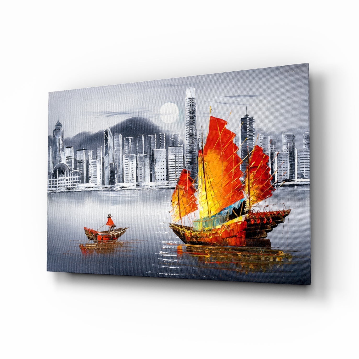 Sailboat Glass Wall Art.