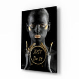 Just Do It Glass Wall Art.