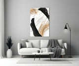 Leaves Glass Wall Art.