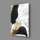 Leaves Glass Wall Art.