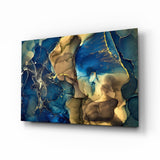 Abstract Depth Glass Wall Art.