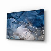 Abstract Depth Glass Wall Art.