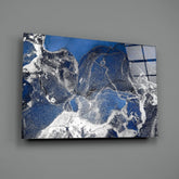Abstract Depth Glass Wall Art.