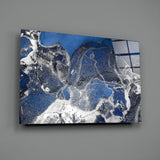 Abstract Depth Glass Wall Art.