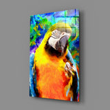 Parrot Glass Wall Art.