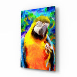 Parrot Glass Wall Art.