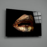 Lips Glass Wall Art.