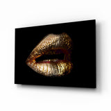 Lips Glass Wall Art.