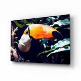 Toco Toucan Glass Wall Art.