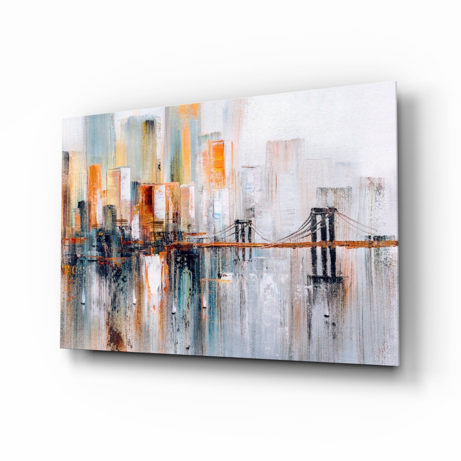 Ghost TownGlass Wall Art.