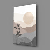 Small Leaves Glass Wall Art.