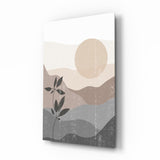 Small Leaves Glass Wall Art.