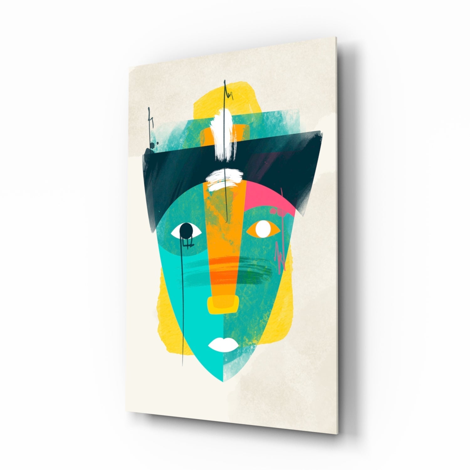 Illustration Glass Wall Art.