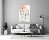 Abstract Shapes Glass Wall Art.