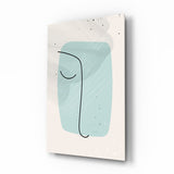 Abstract Shapes Glass Wall Art.