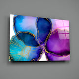 Abstract Shapes Glass Wall Art.