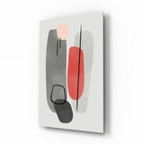 Abstract Shapes Glass Wall Art.