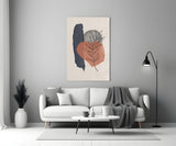 Abstract Shapes Glass Wall Art.