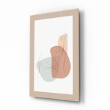 Abstract Shapes Glass Wall Art.