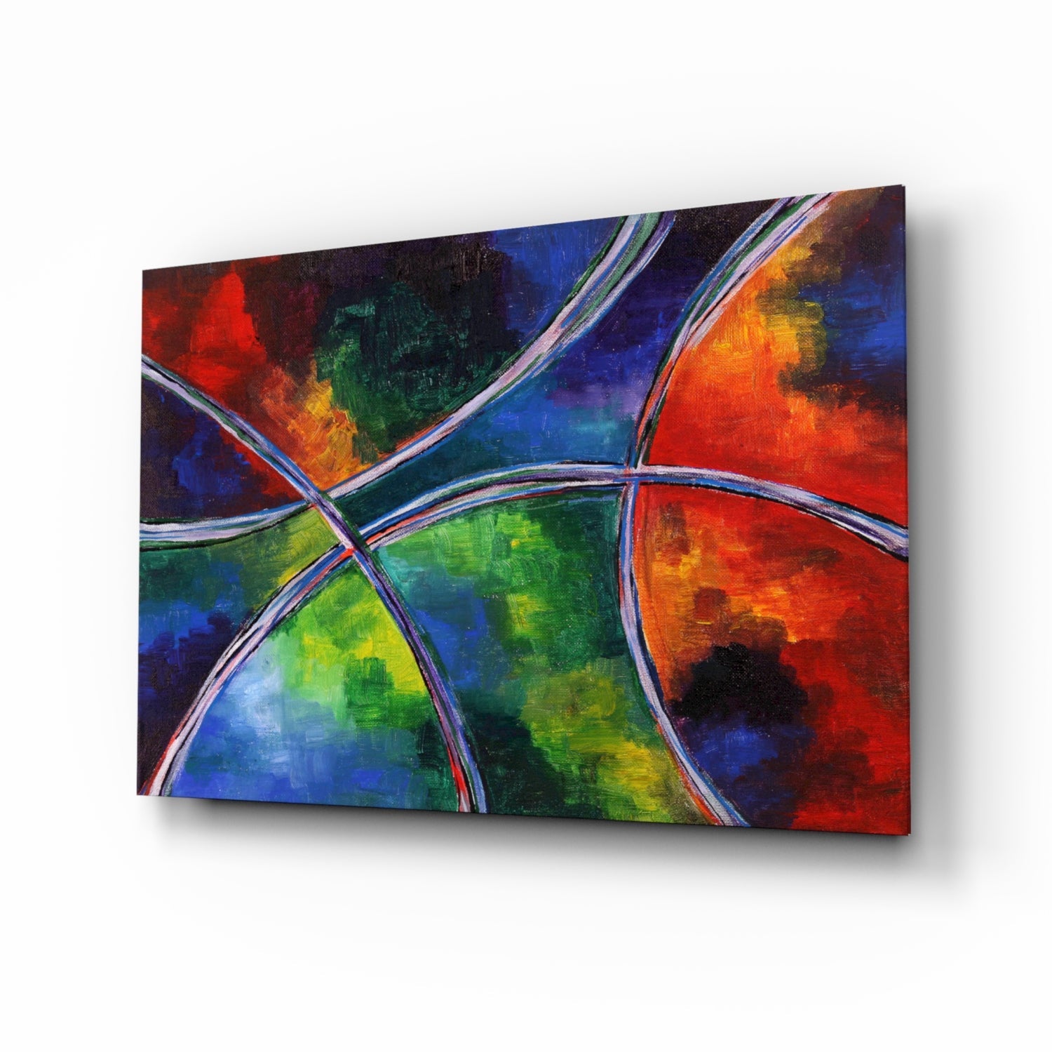 Colors Glass Wall Art.