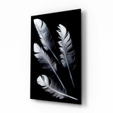 Feather Glass Wall Art.