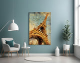 Eiffel Tower Glass Wall Art.