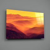 Warm Landscape Glass Wall Art.