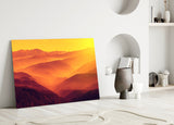 Warm Landscape Glass Wall Art.