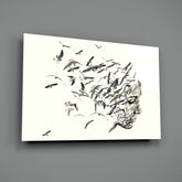 Free Thoughts Glass Wall Art.