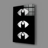 Lips Glass Wall Art.