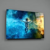 Astronaut Glass Wall Art.