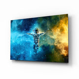 Astronaut Glass Wall Art.
