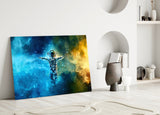 Astronaut Glass Wall Art.