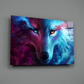 Wolf Glass Wall Art.
