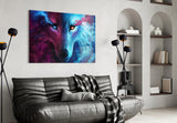 Wolf Glass Wall Art.