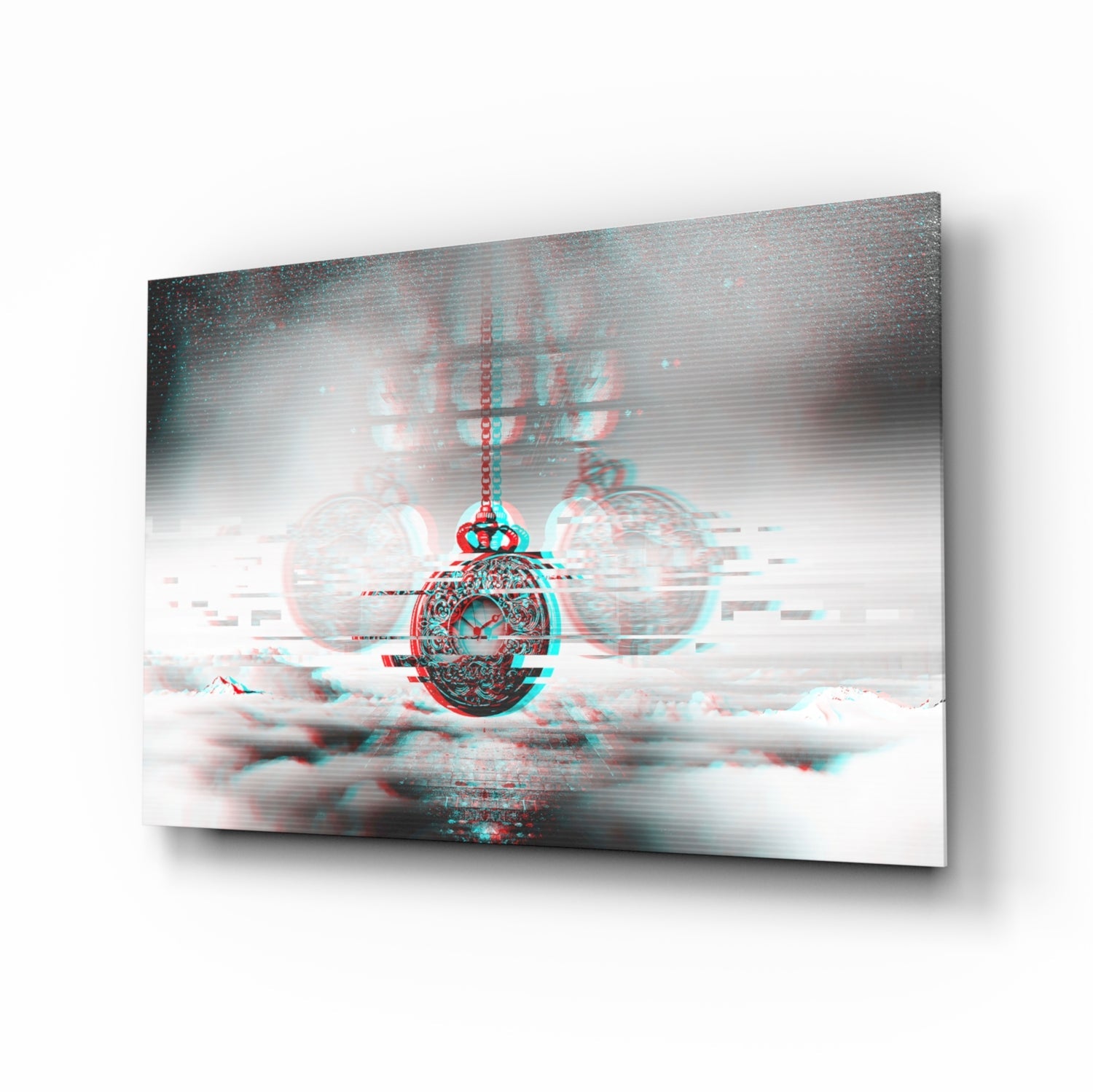 Pocket Clock Glass Wall Art.