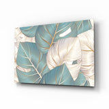 Leaves Glass Wall Art.