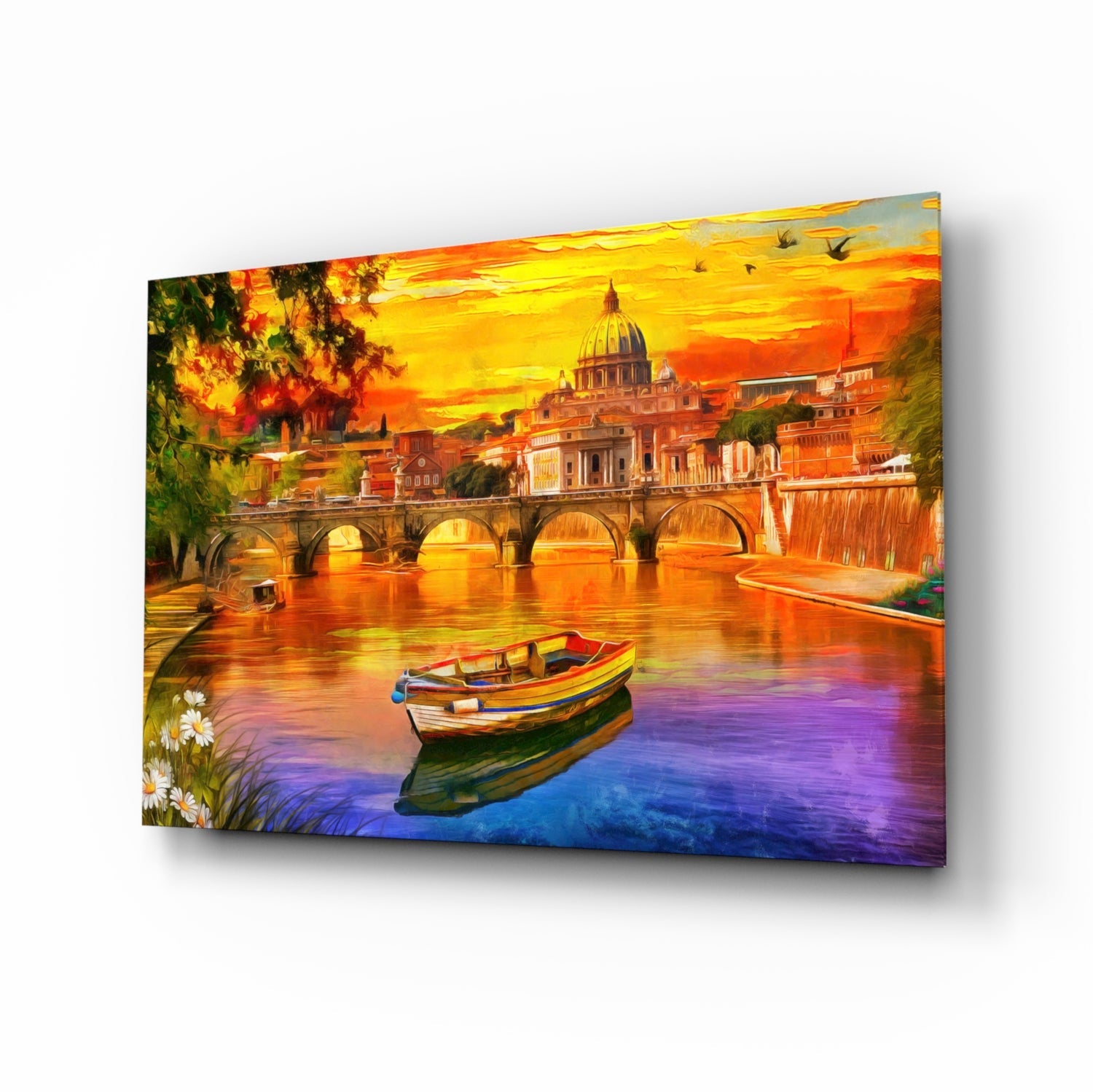 St. Peter's Basilica Glass Wall Art.