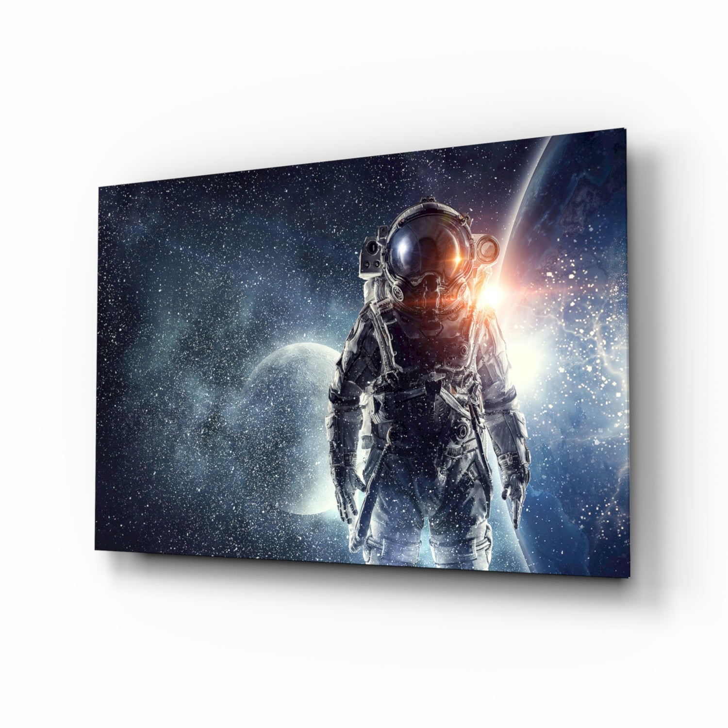 Astronaut Glass Wall Art.
