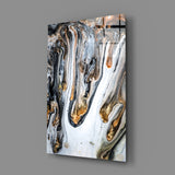 Abstract Glass Wall Art.