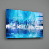 Abstract Glass Wall Art.