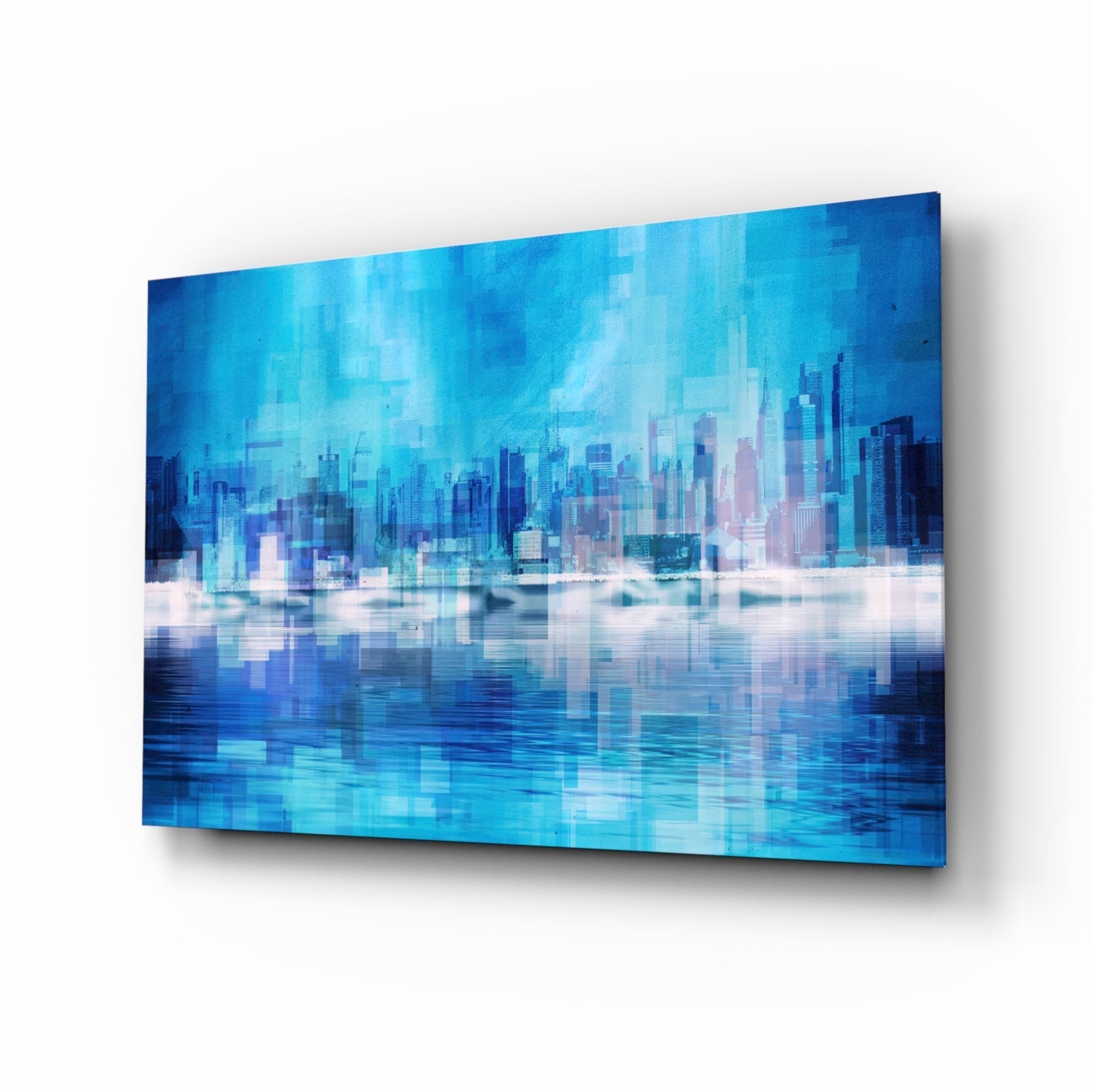 Abstract Glass Wall Art.