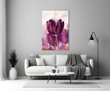 Tulip Glass Wall Art.