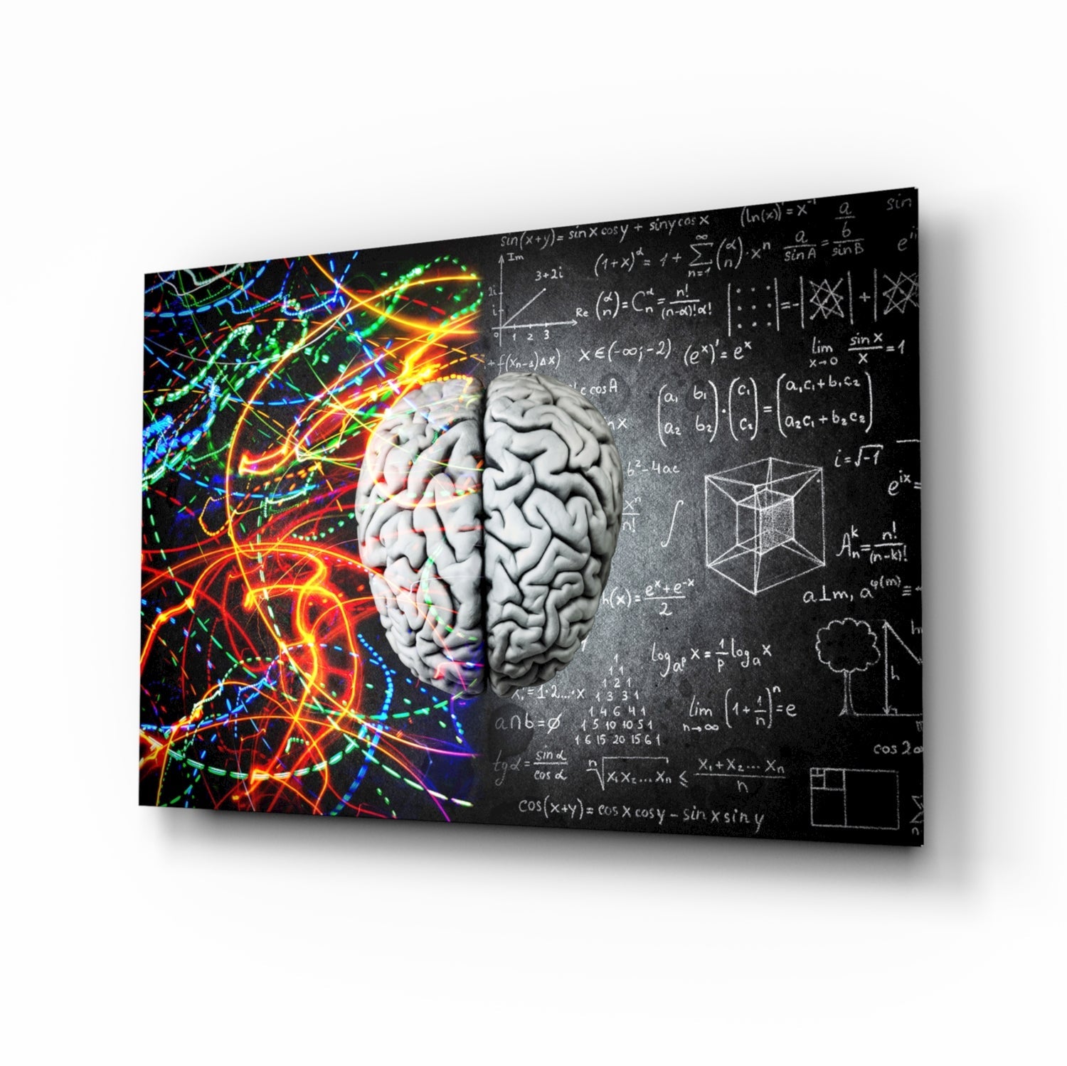 Brain Glass Wall Art.