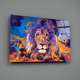 Lion Glass Wall Art.